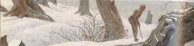 detail Winter landscape (mk10), Caspar David Friedrich